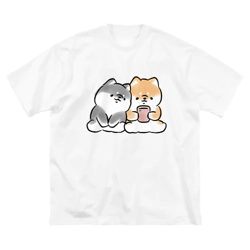 ほんわか黒しば(スマホ) ビッグシルエットTシャツ