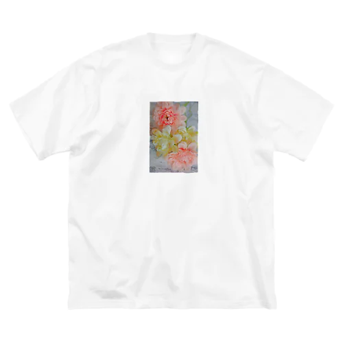 造花 レトロ ビッグシルエットTシャツ