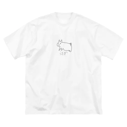 ゆるいうさぎ 루즈핏 티셔츠