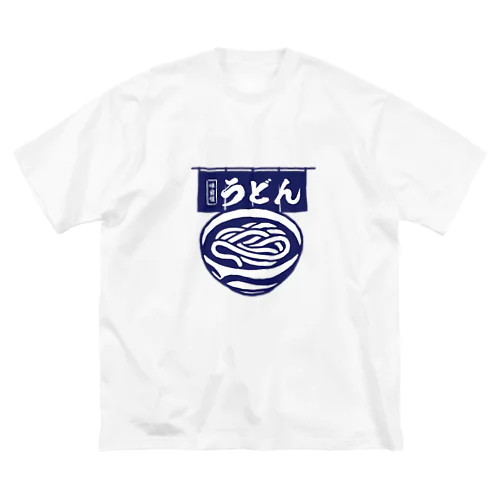 うどんと暖簾 ビッグシルエットTシャツ