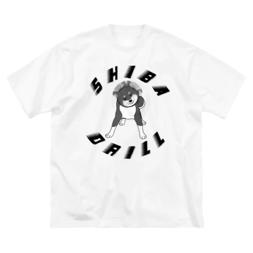 黒柴ドリル ビッグシルエットTシャツ