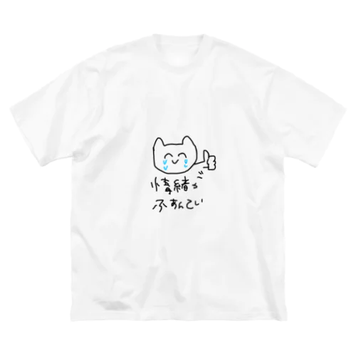 情緒がふあんていなときにつかってね ビッグシルエットTシャツ