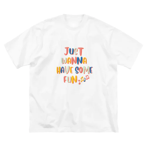 JUST WANNA ビッグシルエットTシャツ