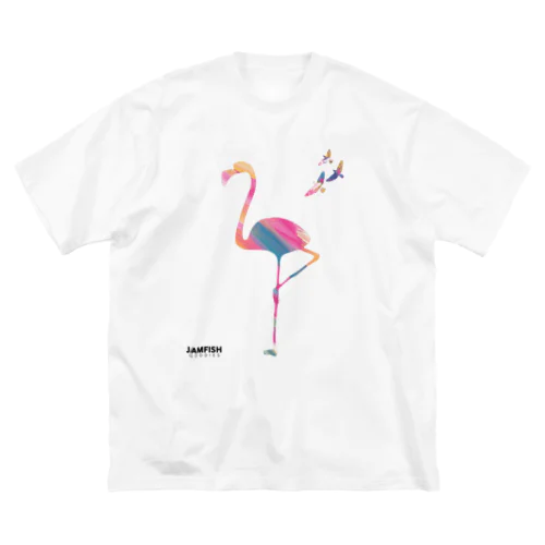 COLORフラミンゴ Big T-Shirt