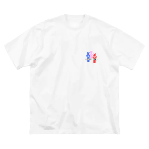 sting sting.Cross multicolor logo(WH) Big T-Shirt