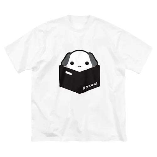 【Boxed * Dog】白Ver ビッグシルエットTシャツ