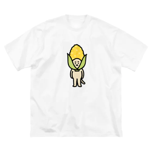 ねこもろこし（ぬんッ） ビッグシルエットTシャツ