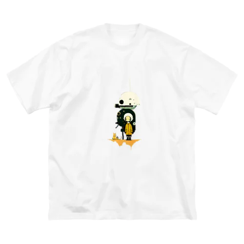 猫とエイリアン ビッグシルエットTシャツ