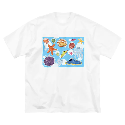 ゆるい海のいきもの ビッグシルエットTシャツ