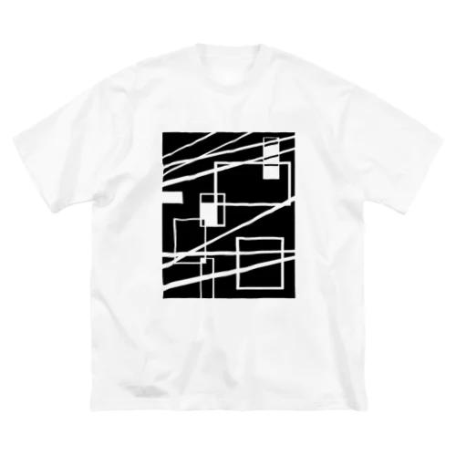 wire rectangle maze ビッグシルエットTシャツ