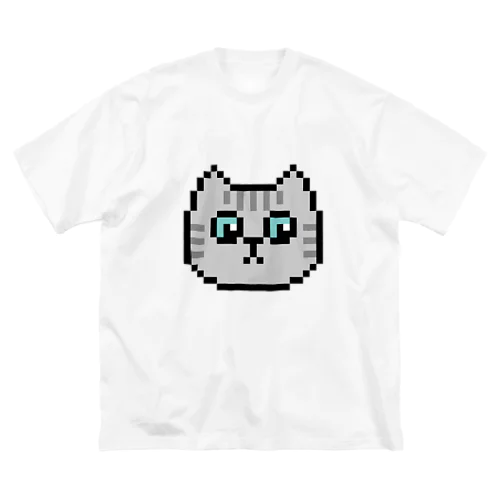 ドット絵のねこ（サバトラ） Big T-Shirt