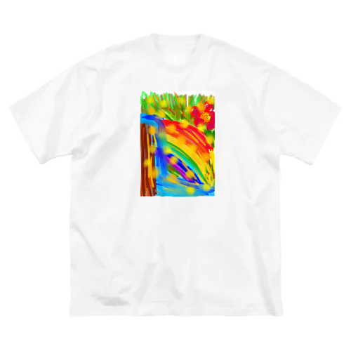 虹と滝とオーブ Big T-Shirt