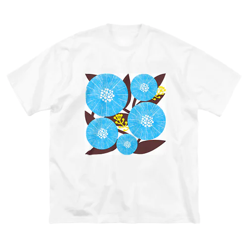 花模様１ ビッグシルエットTシャツ