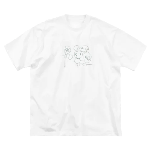 らくがきふぁみりー ビッグシルエットTシャツ