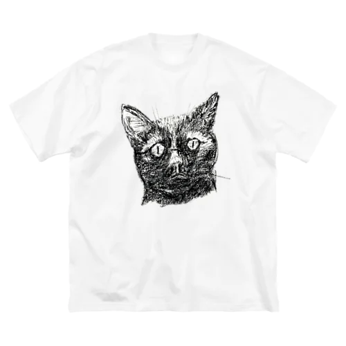 言い残す事はそれだけか猫 ビッグシルエットTシャツ