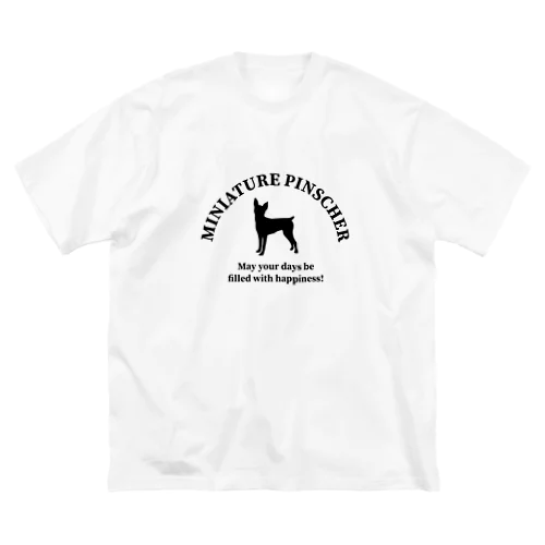 ミニチュアピンシャー　happiness!　【One:Happiness】 ビッグシルエットTシャツ