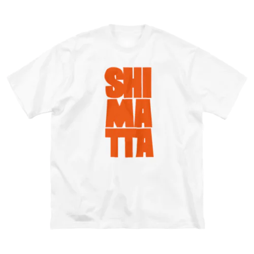 SHIMATTA orange ビッグシルエットTシャツ