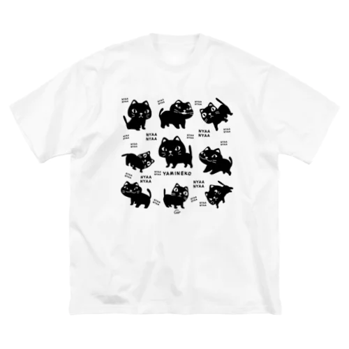 やみねこ　 ビッグシルエットTシャツ