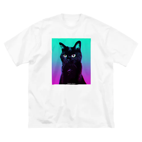 センチメンタルな日の黒ねこT Big T-Shirt