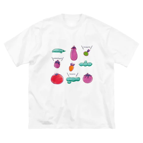 夏野菜たち ビッグシルエットTシャツ