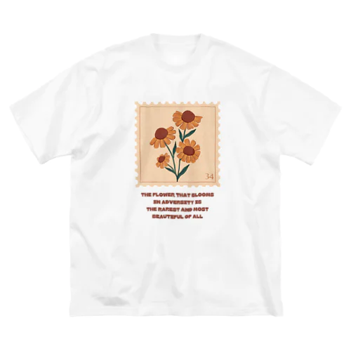 flower ビッグシルエットTシャツ