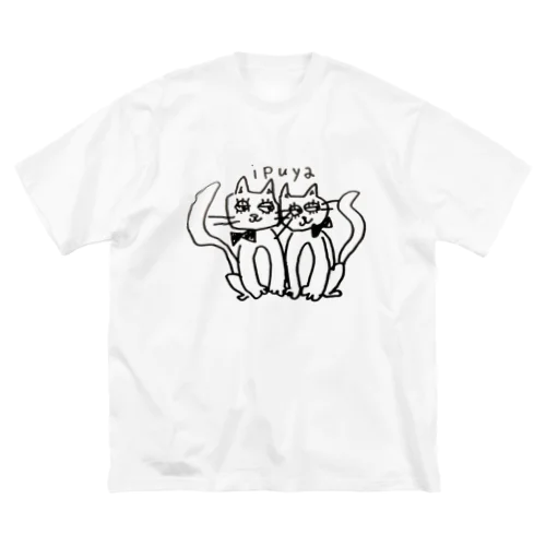 キュートな ねこちゃん ビッグシルエットTシャツ