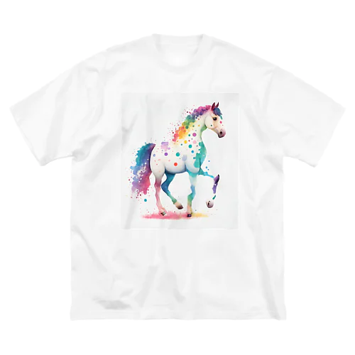 Colorful Horse ビッグシルエットTシャツ