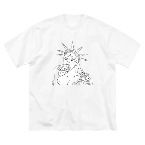 MA-1 Statue of Liberty ビッグシルエットTシャツ