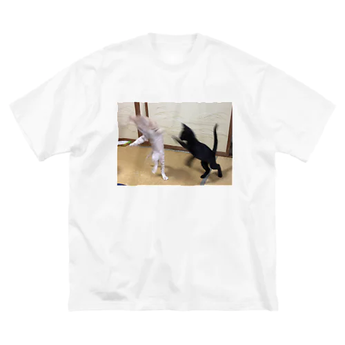 荒ぶる子猫 ビッグシルエットTシャツ