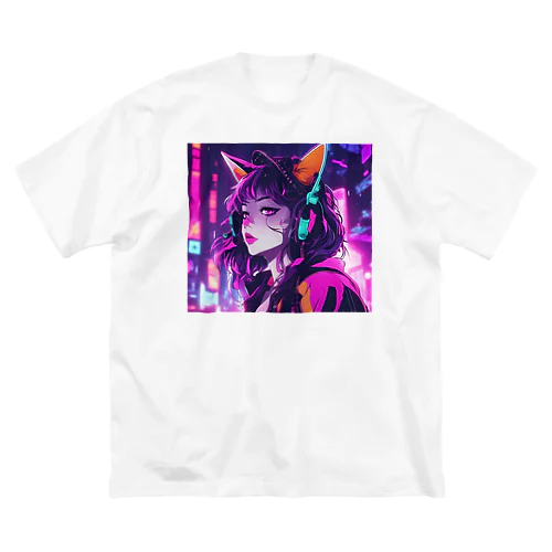 パンクビビッド・ピエロキャット kAsumI Big T-Shirt