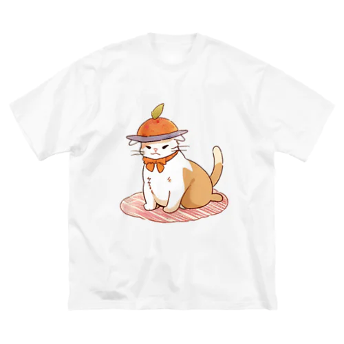 お腹ペコペコで具になっちゃったねこにゃん ビッグシルエットTシャツ