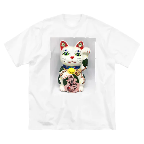 招き猫・恵比寿天 ビッグシルエットTシャツ