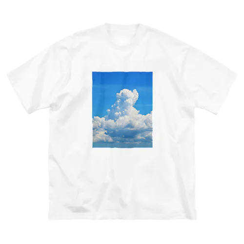 雲のポメラニアン ビッグシルエットTシャツ