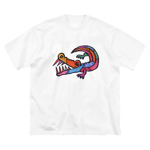 Krokotiiliくん　フィンランドのワニ ビッグシルエットTシャツ