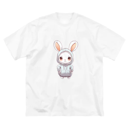 パーカーを着ているうさぎちゃん Big T-Shirt