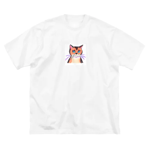 かわいい猫　ティナちゃん ビッグシルエットTシャツ