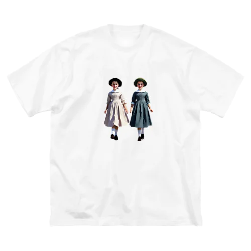 かわいい双子ちゃん ビッグシルエットTシャツ