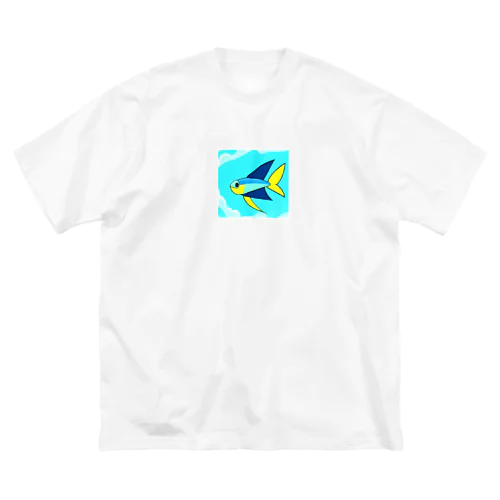 空飛ぶ魚 ビッグシルエットTシャツ