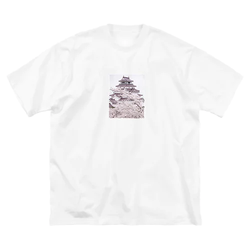 城と桜のコラボ Big T-Shirt
