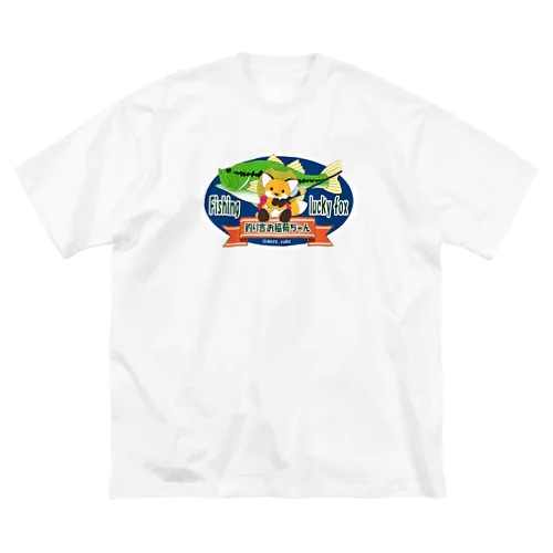 『釣り吉お稲荷ちゃん🎣🦊』Ａ楕円型 ビッグシルエットTシャツ