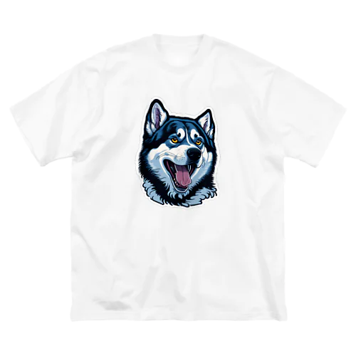 ハスキー犬a Big T-Shirt