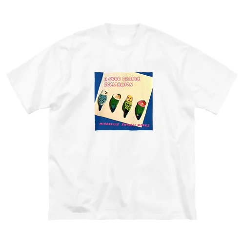mirabelleの鳥たちレコードジャケット風 Big T-Shirt
