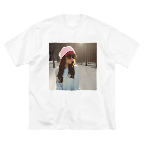 冬の彼女風 ビッグシルエットTシャツ