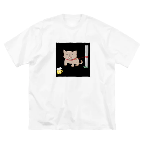 飲みたい犬 ビッグシルエットTシャツ