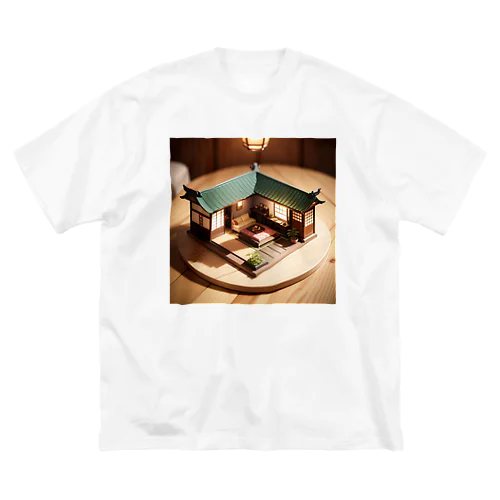 ミニチュアな日本家屋01 ビッグシルエットTシャツ