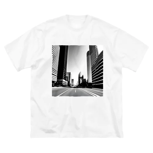 都市の鼓動：白黒で描くアーバンスケープ Big T-Shirt