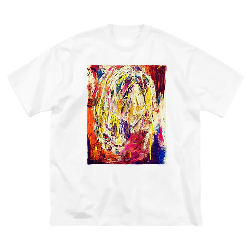 オリジナル　絵画　個性的 ビッグシルエットTシャツ