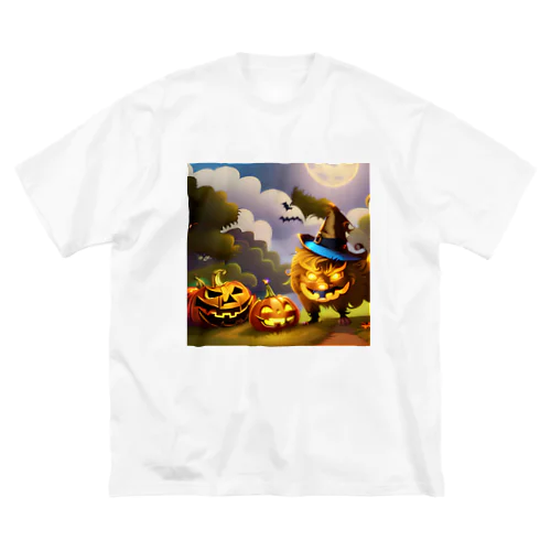 ハロウィンのモンスターパーティ ビッグシルエットTシャツ