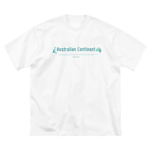 オーストラリア大陸とカンガルー ビッグシルエットTシャツ