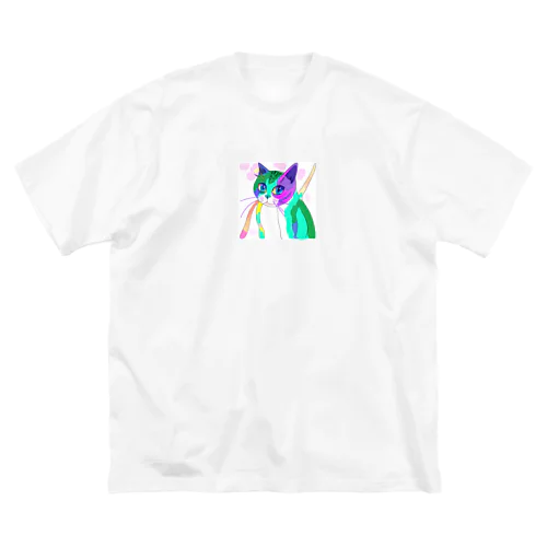 虹色ねこグッズ Big T-Shirt